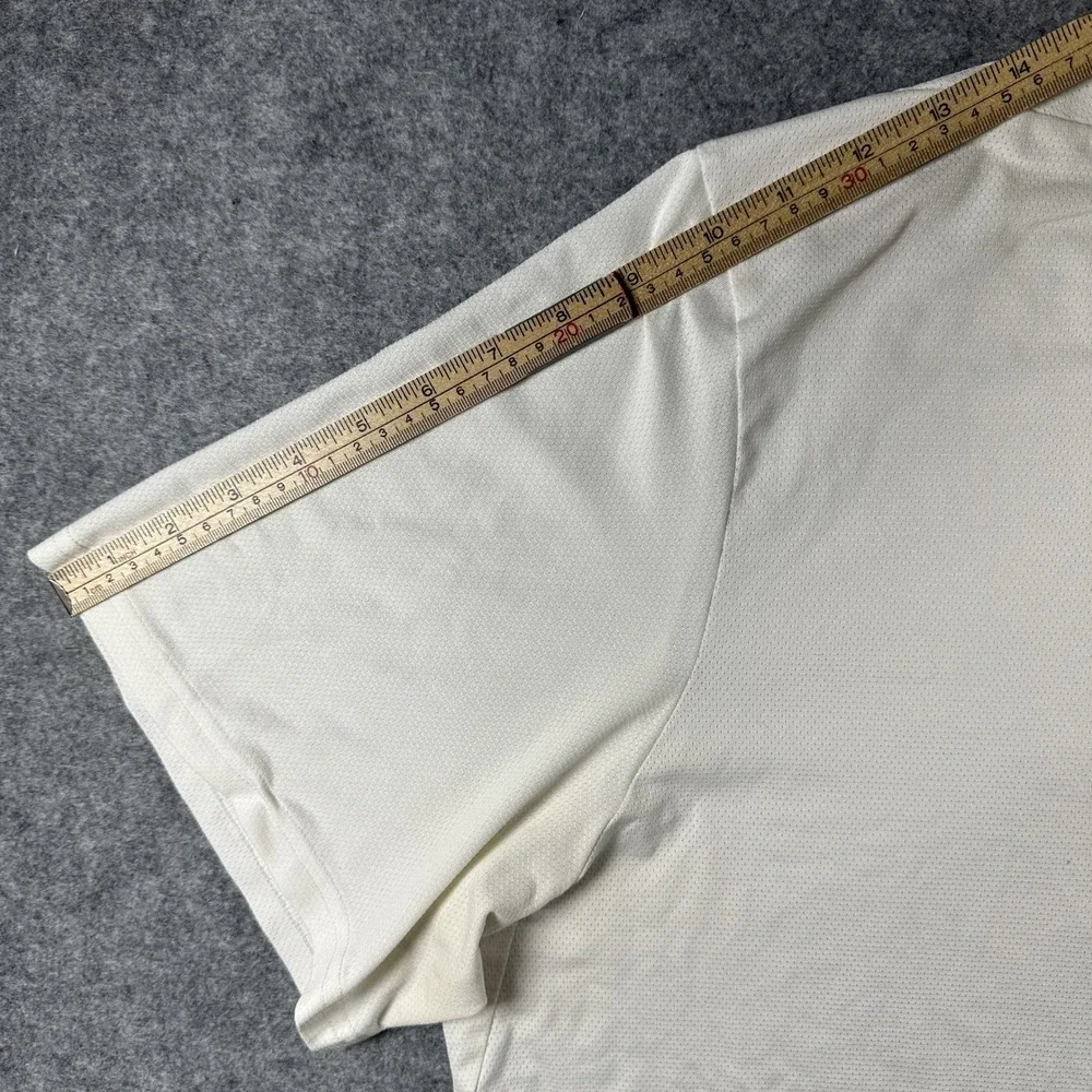 Nike Dri-FIT Standard Fit T-Shirt XXL White Solid Performance Polyester